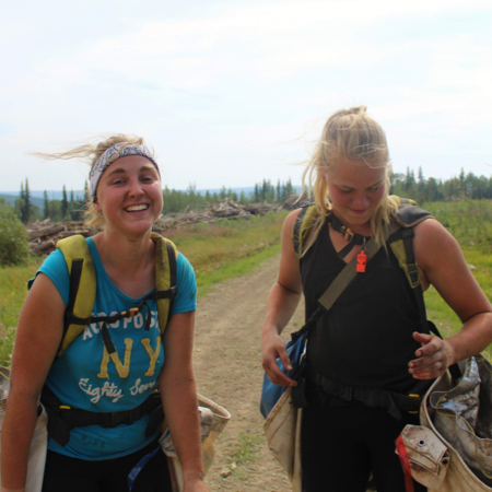 girls smiling